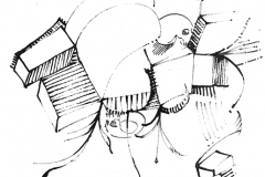 Mauricio Piza,  Livro Hanover, Desenho  4,  20 x 10 cm. 2016