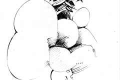 Mauricio Piza,  Livro Hanover, Desenho  5,  20 x 10 cm. 2016