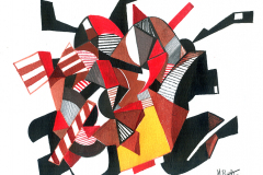 Mauricio Piza, Desenho 16, 23 x 25 cm, 2016