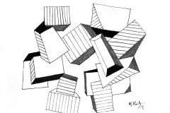 Mauricio Piza, Desenho 19, 23 x 25 cm, 2016
