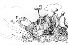 Mauricio Piza, Desenho 26, 23 x 40 cm, 2016