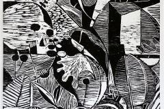 Mauricio Piza, Sobre a Vida, On Life, 53 x 40 cm, woodcut, 2014