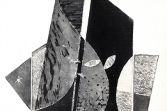 Mauricio Piza, Predio a Noite, Building at Night, 30 x 30 cm, etching, 2017