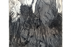 Mauricio Piza, Tentando Voltar para Casa, Trying to go Home, 30 x 20 cm, etching, 2018