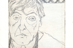 Mauricio Piza, Auto-Retrato, Self-Portrait, 20 x 20 cm, etching, 2018