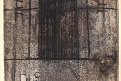 Mauricio Piza, Orfeu Descendo, Orpheus Descending, etching,  39 x 27 cm, 2018