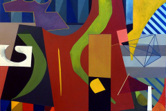 Mauricio Piza, Circo Mineiro (I), Circus from Minas (I), oil, 125 x 150 cm, 2016