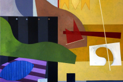 Mauricio Piza, Circo Mineiro (II), Circus from Minas (II), oil, 125 x 150 cm, 2016