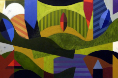 Mauricio Piza, Noite de Junho, June Night, 80 x 150 cm, 2016, oil