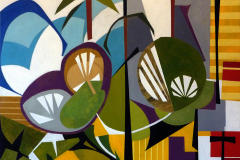 Mauricio Piza, Paisagem Tropical, Tropical Cityscape, oil, 90 x 70 cm, 2018.