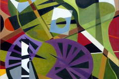 Mauricio Piza, Estandarte Tropical, Tropical Banner, oil, 100 x 80 cm, 2018.