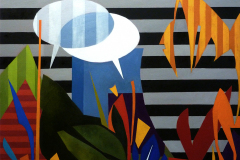 Mauricio Piza, Jardim Interior, Inner Garden, oil, 80 x 100 cm, 2018