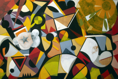 Mauricio Piza. Outra Manhã, Some Other Morning, oil, 135 x 200 cm, 2019