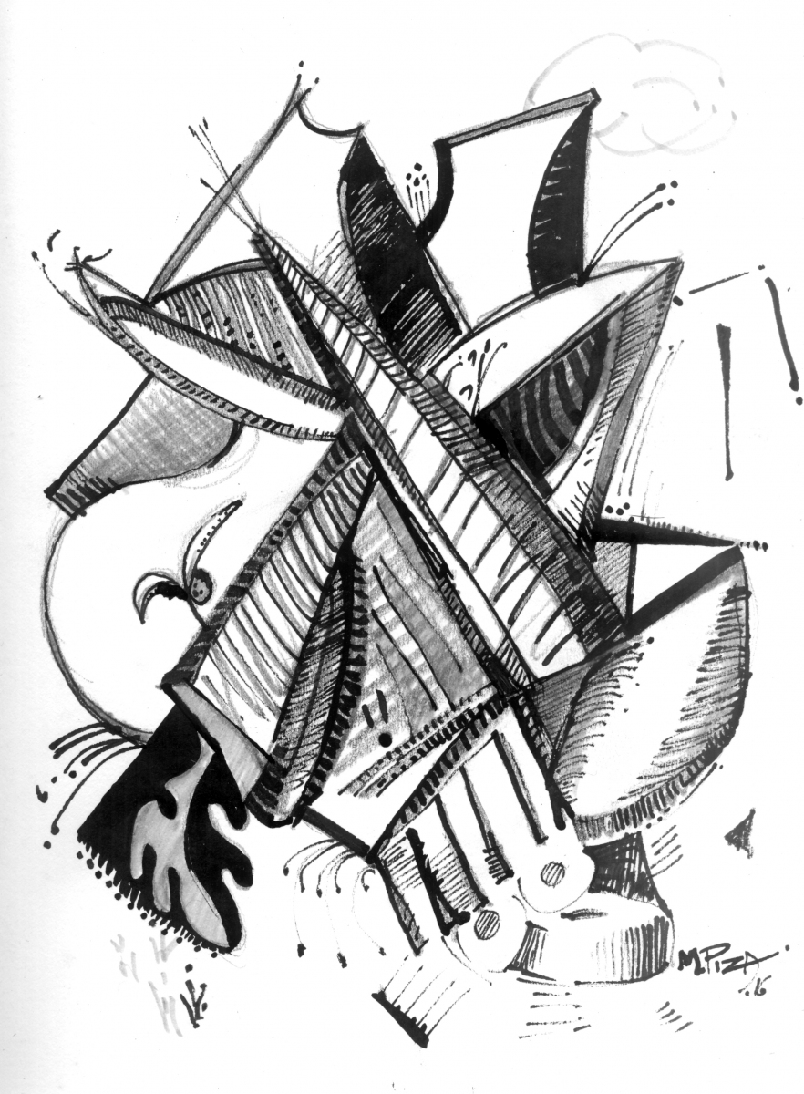 Mauricio Piza, Livro Hanôver, Desenho 1, 2016