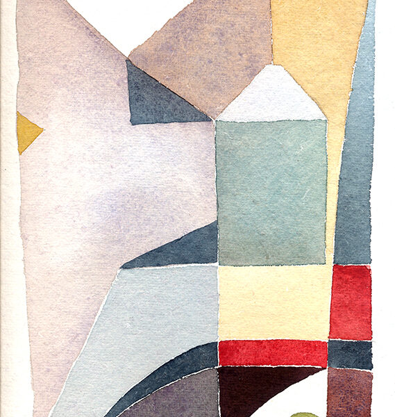Mauricio Piza, Variações sobre o Centro, Downtown Variations, 2013, watercolor. 23,5 x 31 cm.